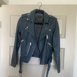 All saints leather jacket